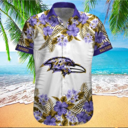 Baltimore Ravens Summer Beach Shirt and Shorts Full Over Print