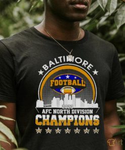 Baltimore Ravens football 2023 AFC North Division Champions skyline shirt