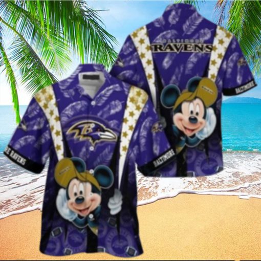 Baltimore Ravens nfl mickey mouse Hawaiian Shirt custom for fan
