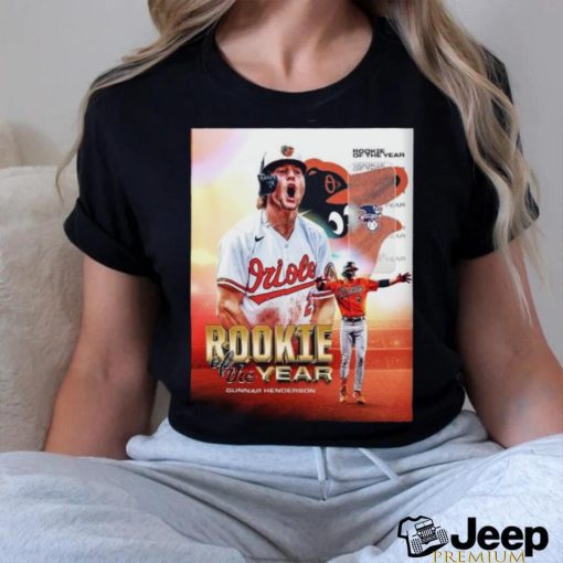 Baltimore orioles gunnar henderson rookie of the year shirt