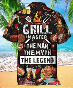 Barbecue Food Grill Master BBQ Hawaiian Shirt