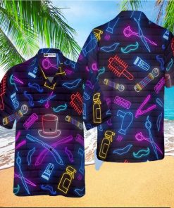 Barber Neon Hawaiian Shirt