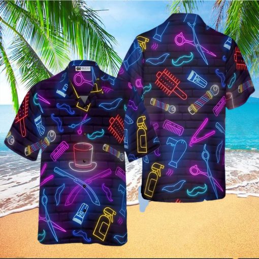 Barber Neon Hawaiian Shirt