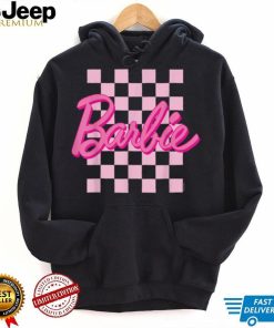 Barbie Barbie Logo Checkered Background T Shirt