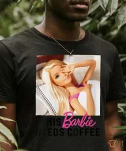 Barbie This Barbie Needs Coffee V Neck T Shirt