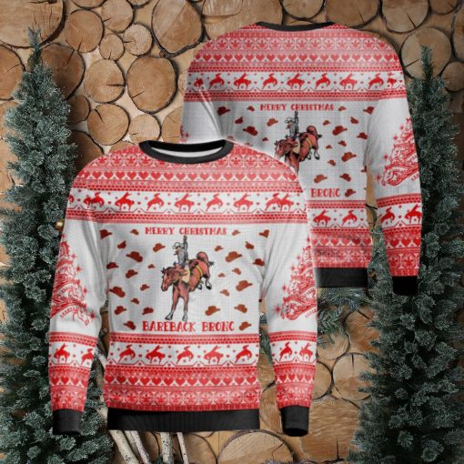 Bareback Bronc Christmas Gift Ugly Christmas Sweater