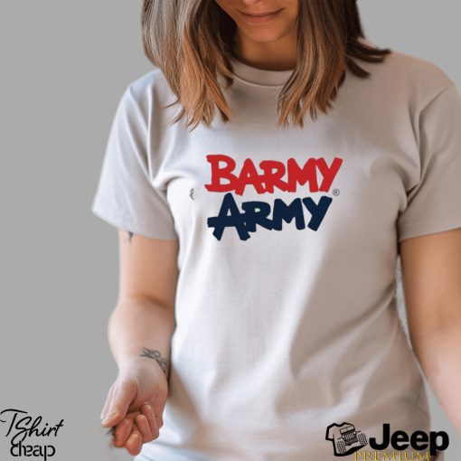 Barmy army large print T shirts