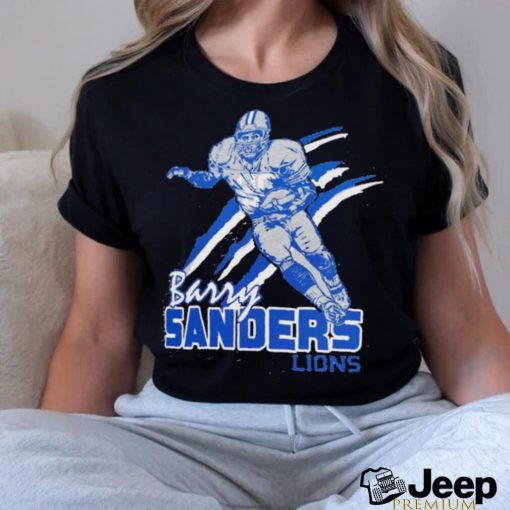 Barry Sanders Detroit Lions football cartoon shirt