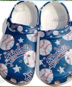 Baseball In Sky Shoes Crocs For Batter Funny Baseball League Custom Shoes Crocs