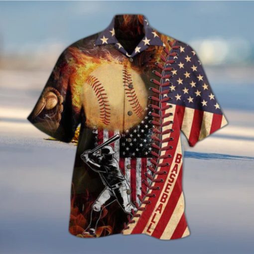 Baseball Nothing More American Than Baseball Edition Hawaiian Shirt