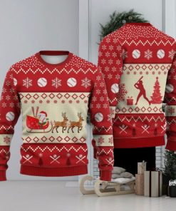 Baseball Reindeer Christmas Sweater Trending For Men And Women Gift Holidays