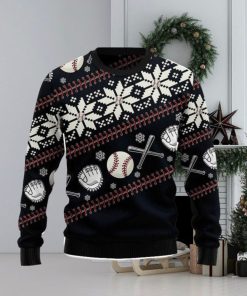 Baseball Ugly Christmas Sweater 3D Gift Christmas Funny