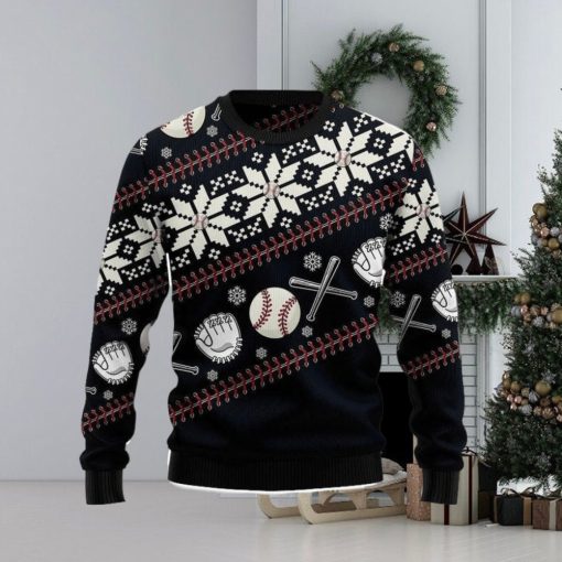 Baseball Ugly Christmas Sweater 3D Gift Christmas Funny