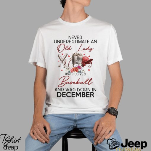 Baseball   old lady December Shirt