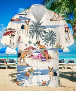 Basenji Summer Beach Hawaiian Shirt