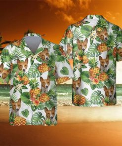 Basenji Tropical Pattern Hawaiian Shirt