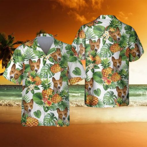 Basenji Tropical Pattern Hawaiian Shirt