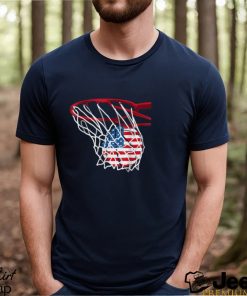 Basketball 4th Of July American Flag Patriotic USA T Shirt