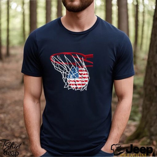 Basketball 4th Of July American Flag Patriotic USA T Shirt