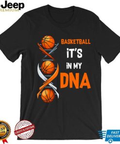 Basketball It's In My DNA V Neck T Shirt