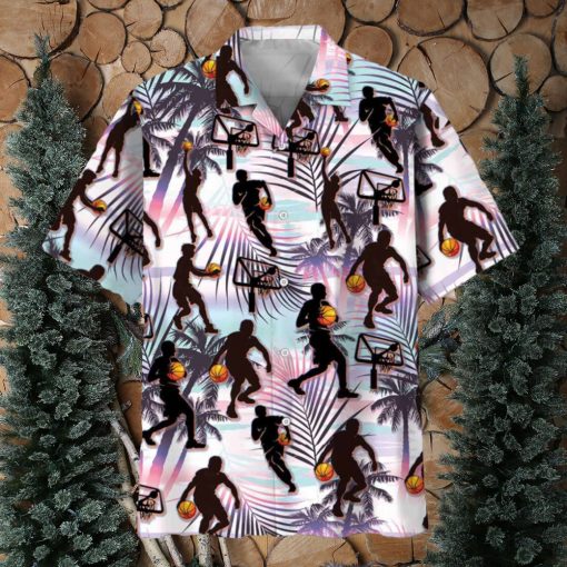 Basketball Players Tropical Hawaiian Shirt