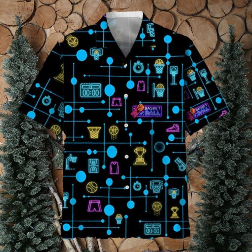Basketball Set Neon Hawaii Shirt