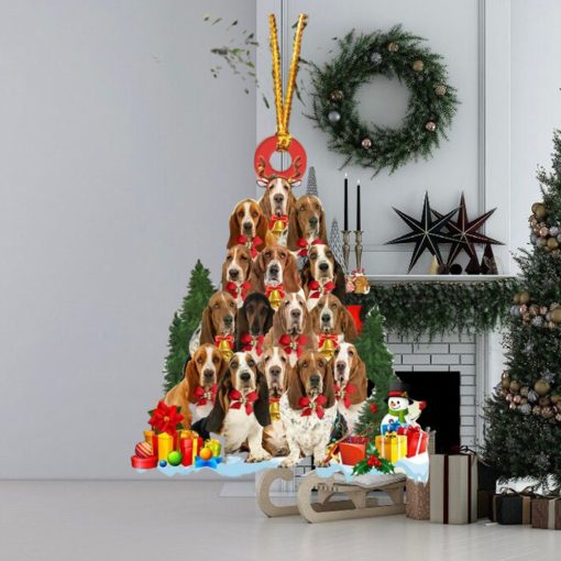 Basset Hound Christmas Tree Ornament