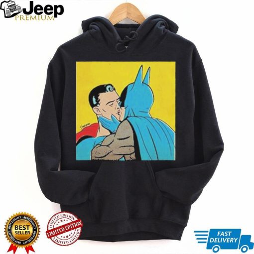 Batman And Superman Kissing T Shirt