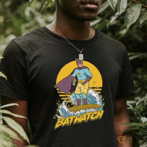 Batman surfing Batwatch Beach Summer cartoon shirt