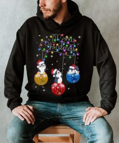 Bauble And Penguin Penguin Lover Christmas Fairy Light Merry Christmas Shirt