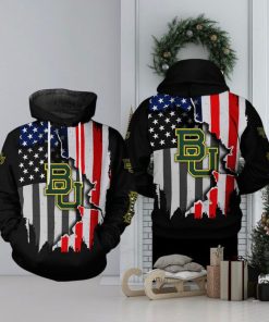 Baylor Bears NCAA US Flag 3D Printed Hoodie