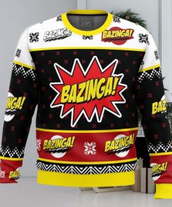 Bazinga The Big Bang Theory Ugly Christmas Sweater Holiday Gift Christmas Sweater