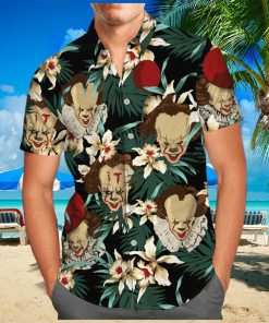 Beach Aloha Pennywise Hawaiian Shirt Gift for Horror Movie Lovers