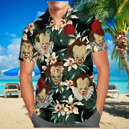 Beach Aloha Pennywise Hawaiian Shirt Gift for Horror Movie Lovers