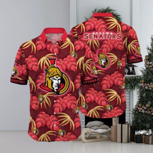 Beach Balls Aloha Shirt Ottawa Senators NHL Hawaiian Style