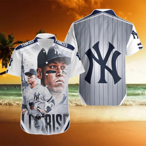 Beach Shirt 99 New York Yankees Aaron Judge All Rise Hawaiian Shirt For Men Women