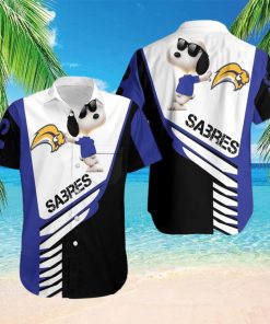 Beach Shirt Buffalo Sabres Snoopy For Fans 3D Hawaiian Shirt