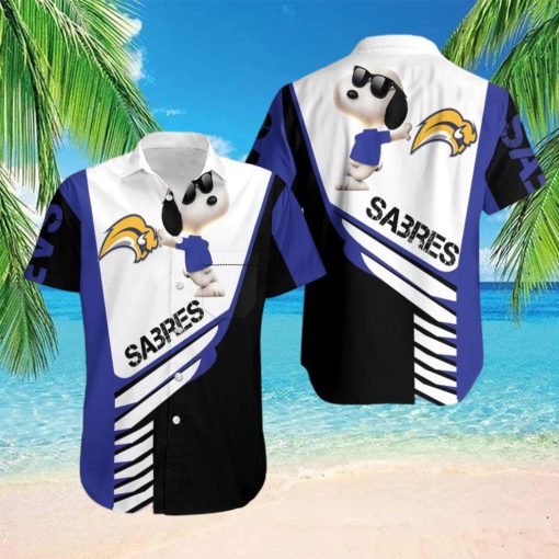 Beach Shirt Buffalo Sabres Snoopy For Fans 3D Hawaiian Shirt