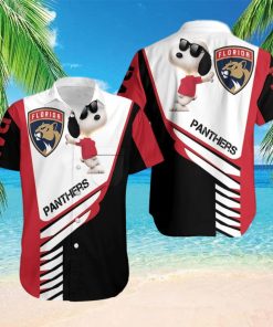 Beach Shirt Florida Panthers Snoopy For Fans 3D Hawaiian Shirt