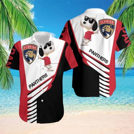 Beach Shirt Florida Panthers Snoopy For Fans 3D Hawaiian Shirt