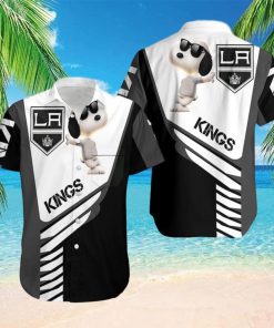 Beach Shirt Los Angeles Kings Snoopy For Fans 3D Hawaiian Shirt