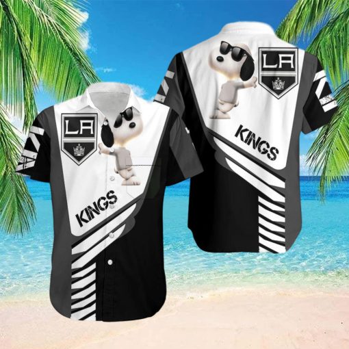 Beach Shirt Los Angeles Kings Snoopy For Fans 3D Hawaiian Shirt