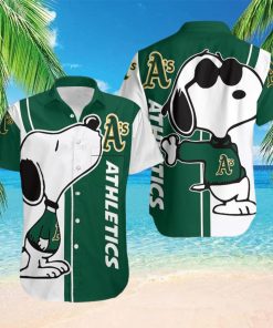 Beach Shirt Oakland Athletics Snoopy Lover 3D Printed Hawaiian Shirt