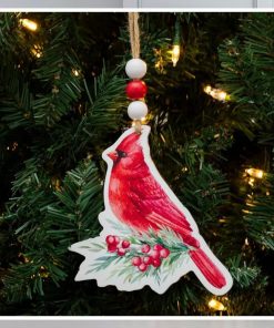 Beaded Cardinal Ornament