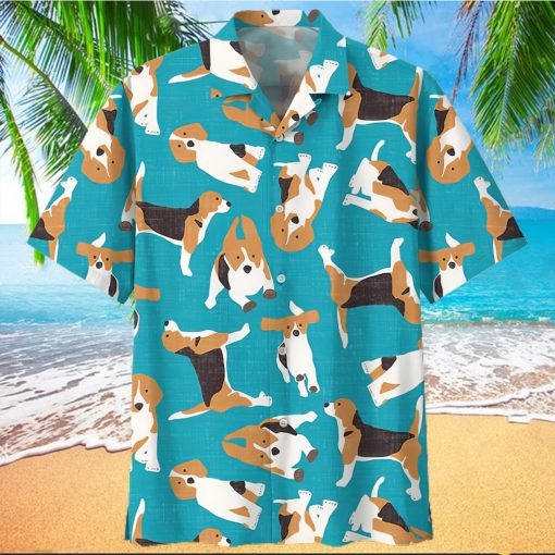 Beagle Blue Unique Design Unisex Hawaiian Shirt