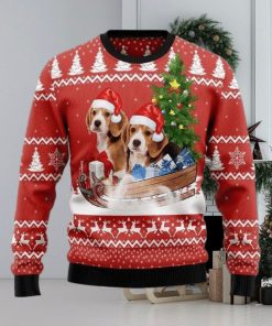 Beagle Dashing Ugly Christmas Sweater For Men & Women Adult, Christmas gift for Dog lover