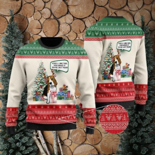 Beagle Dog Ugly Christmas Sweater For Men And Women