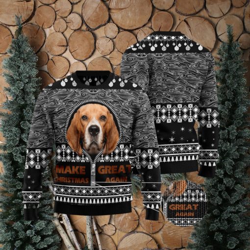 Beagle Make Great Again Ugly Christmas Sweater Gift Men Women