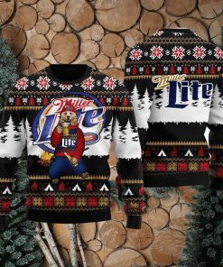 Bear Drinking Miller Lite Christmas Cute Christmas Gift for Men And Women