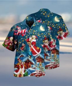 Bear Santa Merry Aloha Shirt, Funny Xmas Gifts